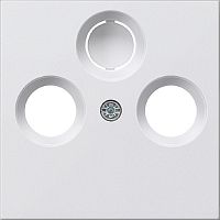 Лицевая панель Gira System55 для TV+R+SAT белый глянец фото Лицевая панель Gira System55 для TV+R+SAT белый глянец картинка